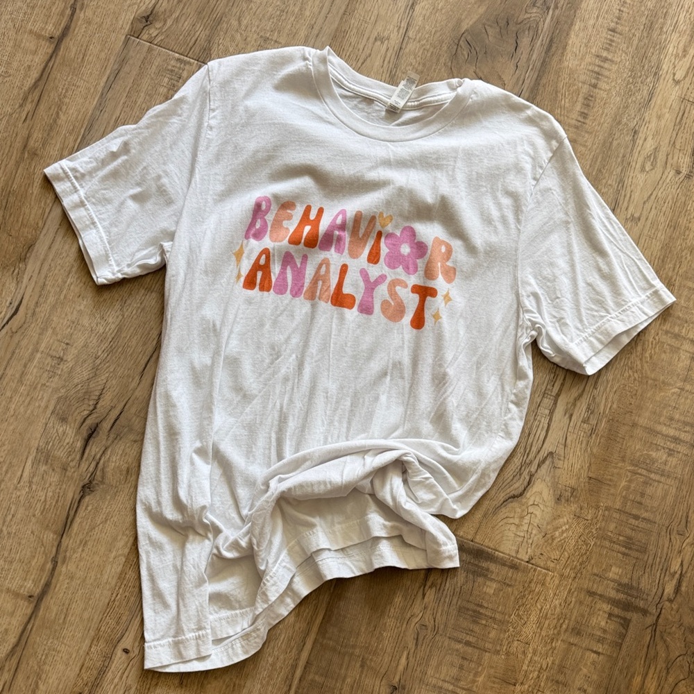 Bella Canvas BCBA White Tee with Colorful Print